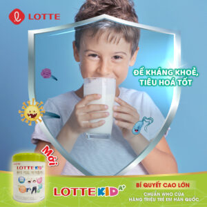 Lotte Kid giúp con có đề kháng khỏe, tiêu hóa tốt
