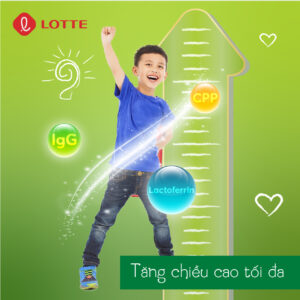 Lotte Kid sữa tăng chiều cao tối đa cho trẻ