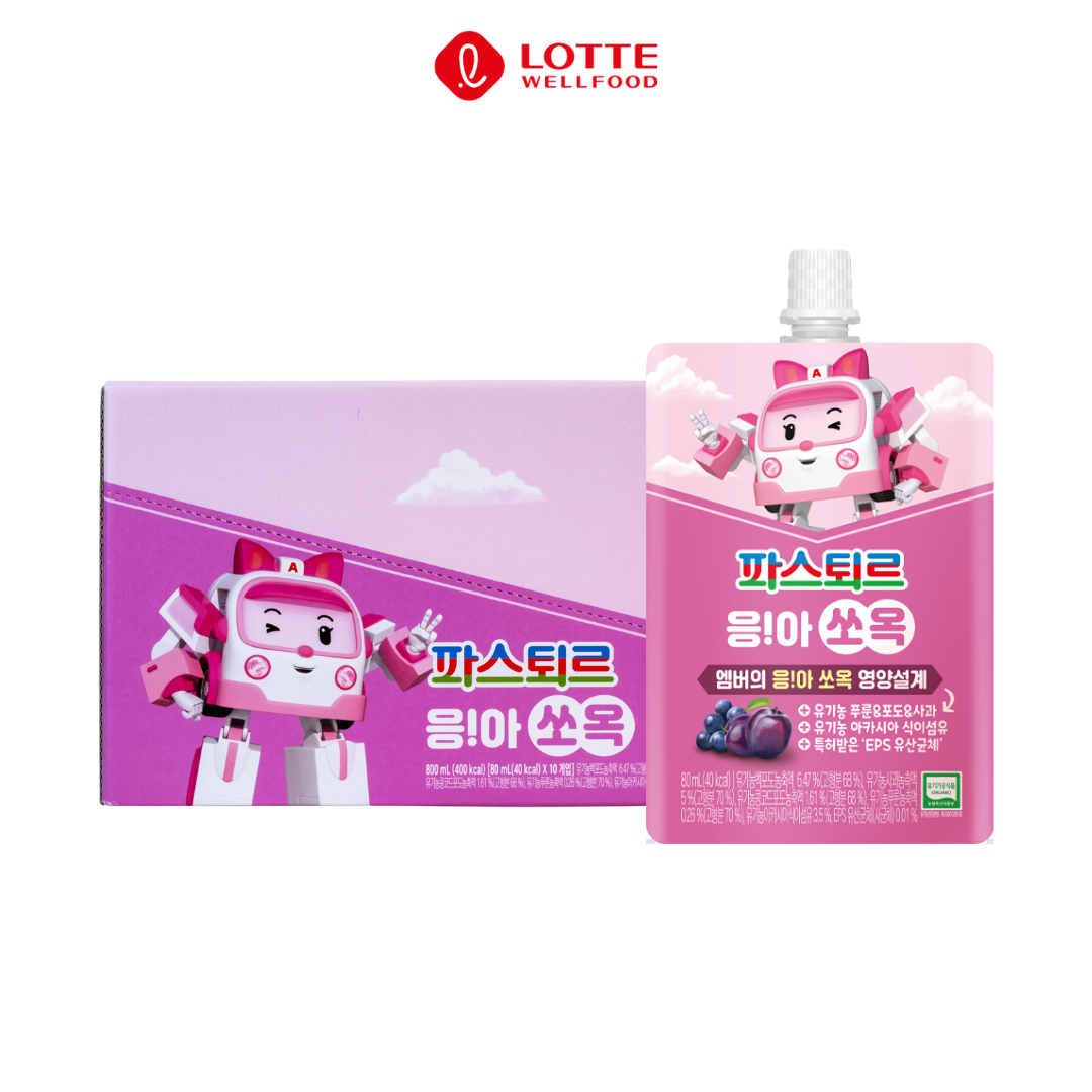 Nước ép Mận, Nho & Táo Hữu Cơ LOTTE Nước ép Mận, Nho & Táo Hữu Cơ LOTTE